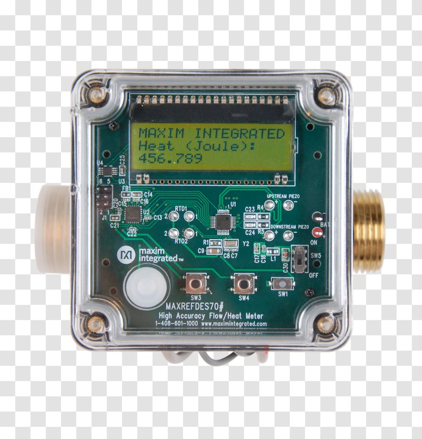 Electronics Flow Measurement Maxim Integrated Circuits & Chips Heat Meter Transparent PNG