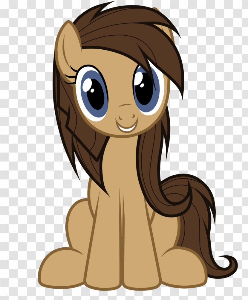 Pony Lion Brown Hair Fluttershy - Silhouette Transparent PNG