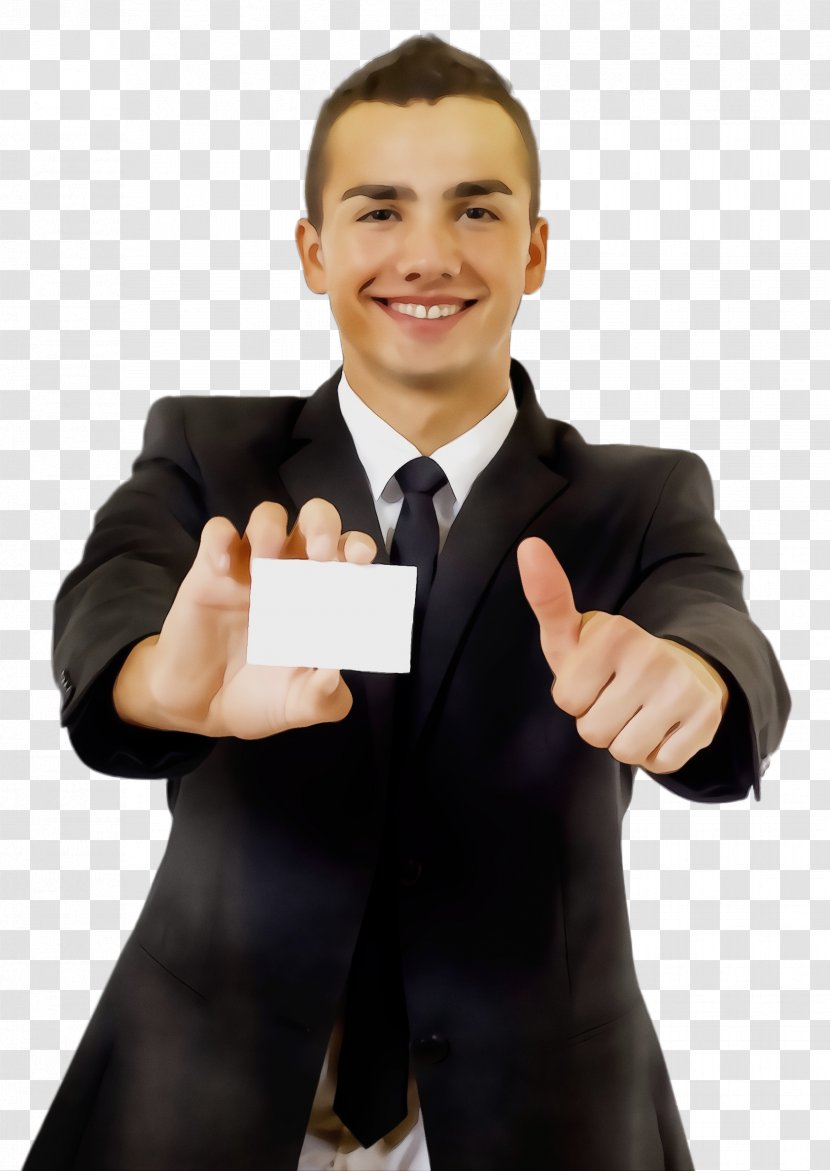 Finger Thumb Formal Wear Suit Gesture - Whitecollar Worker - Smile Hand Transparent PNG