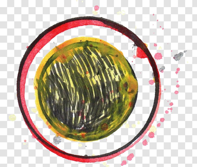 Watercolor Painting Yellow - Color Circles Transparent PNG