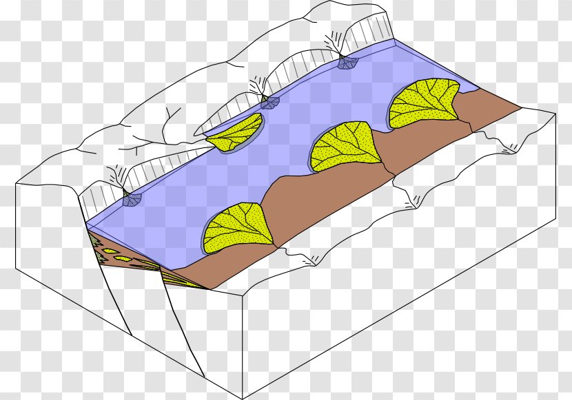 Pannonian Basin Newark Sedimentary Half-graben - Yellow - Extensional Tectonics Transparent PNG