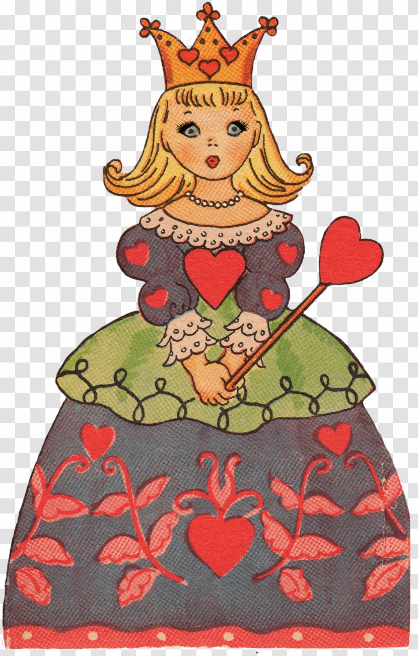Queen Of Hearts Clip Art Image - Drawing Transparent PNG