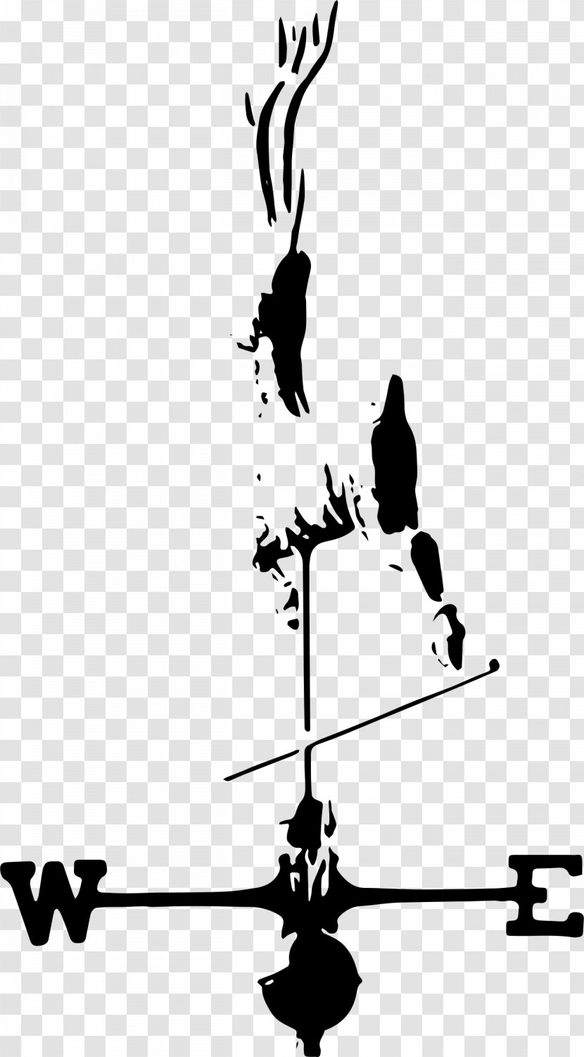 Weather Vane Roof Point Architectural Engineering Clip Art - Rooster - Large Deer Head Transparent PNG