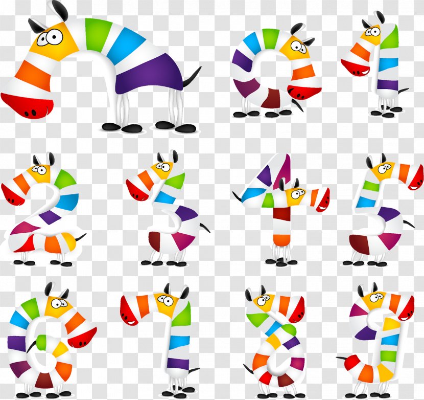 Numerical Digit Clip Art - Drawing - Zebra Transparent PNG