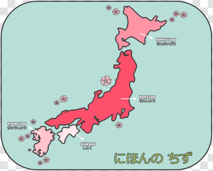 Japanese Map Geography - Deer - Japan Transparent PNG
