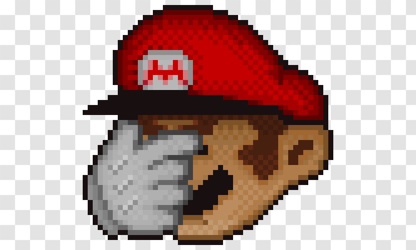 Super Mario Maker Luigi Facepalm - Red Transparent PNG