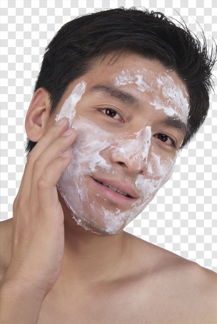 Face Cleanser Facial Reinigungswasser - Head - The Man Who Is Going To Wash His Transparent PNG