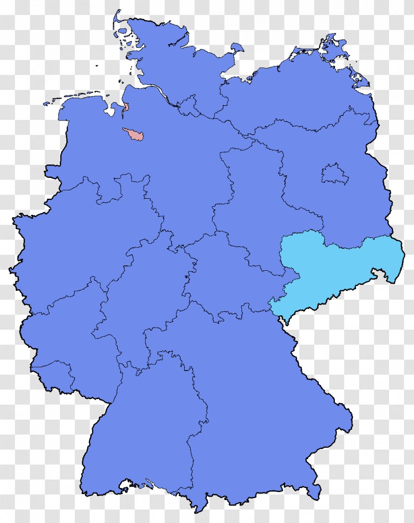 German Federal Election, 2017 Map States Of Germany Bundestag - Area Transparent PNG
