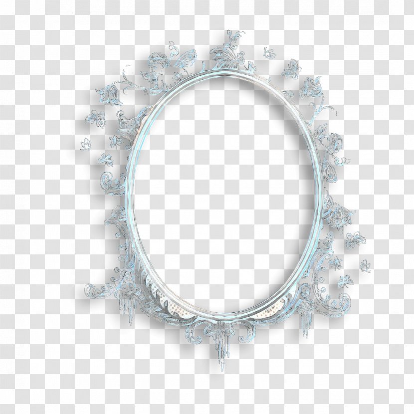 Mirror Metal Circle Silver Oval Transparent PNG