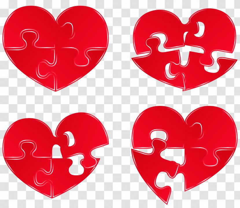 Jigsaw Puzzle Heart Clip Art - Stock Photography - Hearts Clipart Picture Transparent PNG