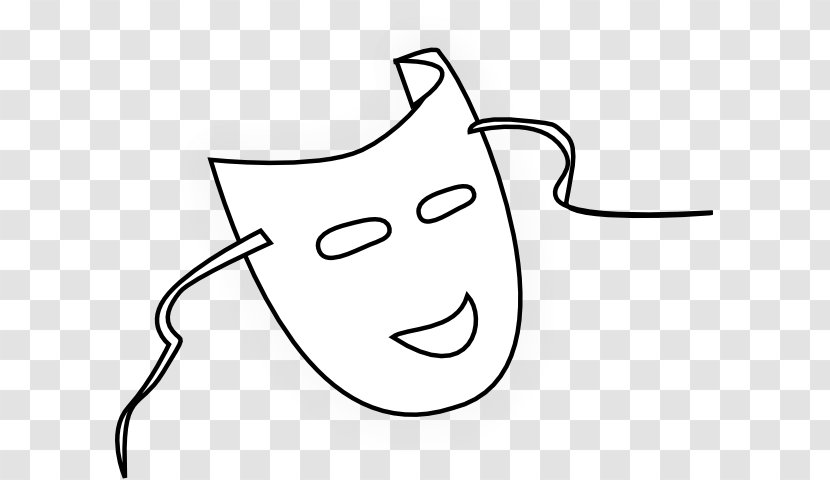 Mask Masquerade Ball Clip Art - Head - Sketch Face Transparent PNG