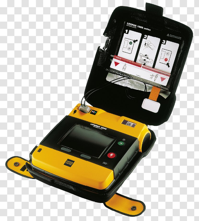 Lifepak Automated External Defibrillators Defibrillation First Aid Supplies - Electronics - Telephone Transparent PNG