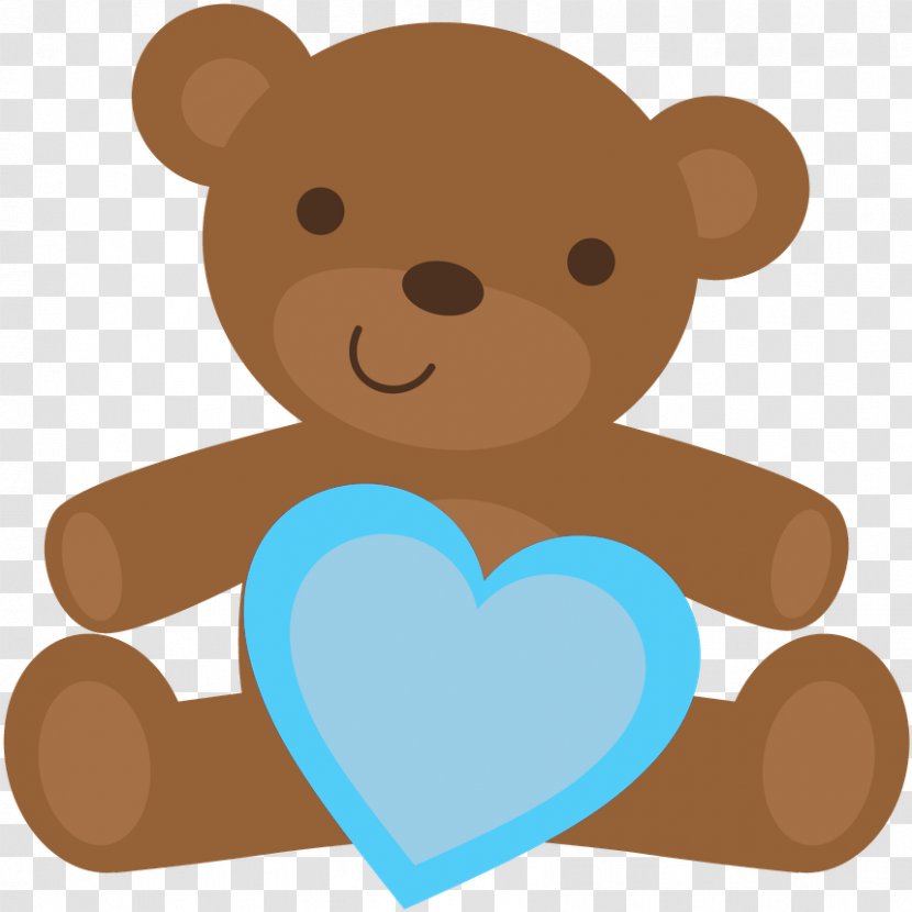 Teddy Bear - Brown Heart Transparent PNG