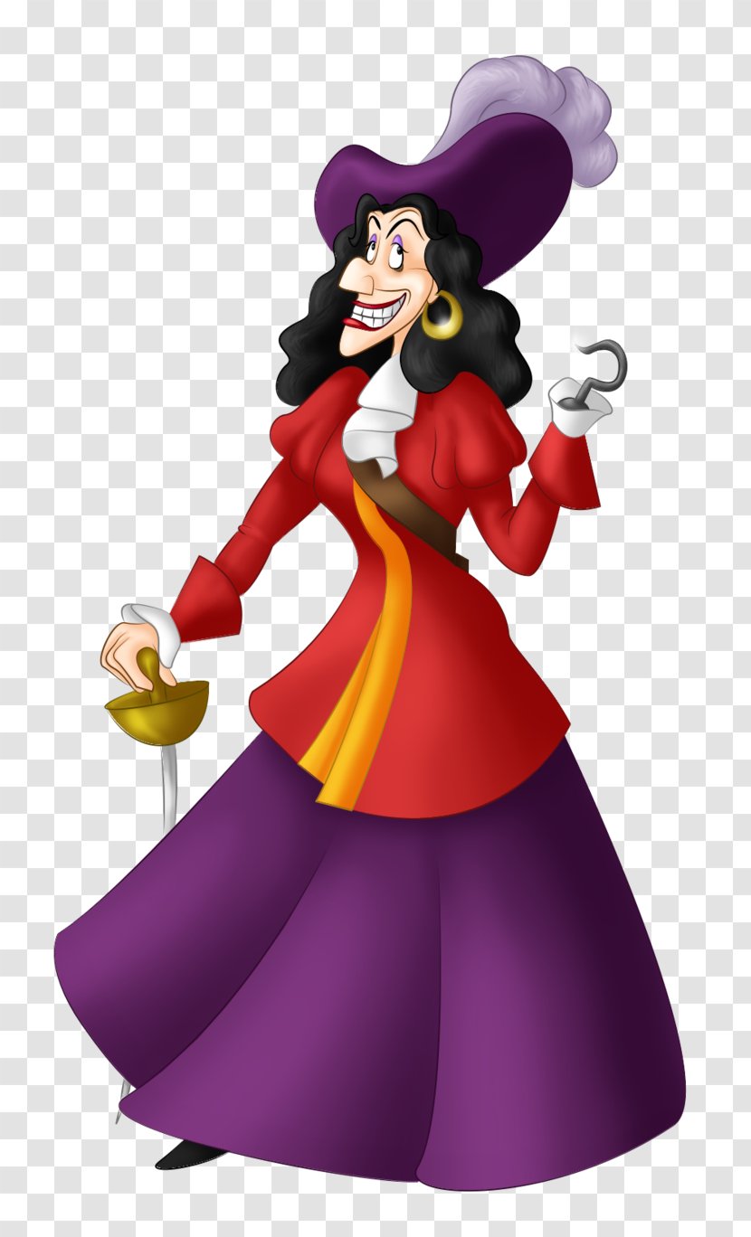 Captain Hook Peter Pan Character Drag Gender Bender - Villain Transparent PNG