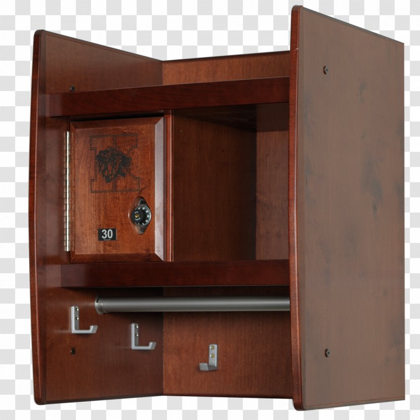 Changing Room Locker Wood Cupboard Shelf - Rosewood Transparent PNG