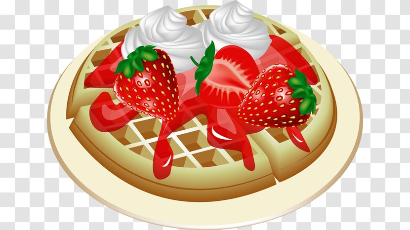 Belgian Waffle Breakfast Cuisine Clip Art - Garnish Transparent PNG