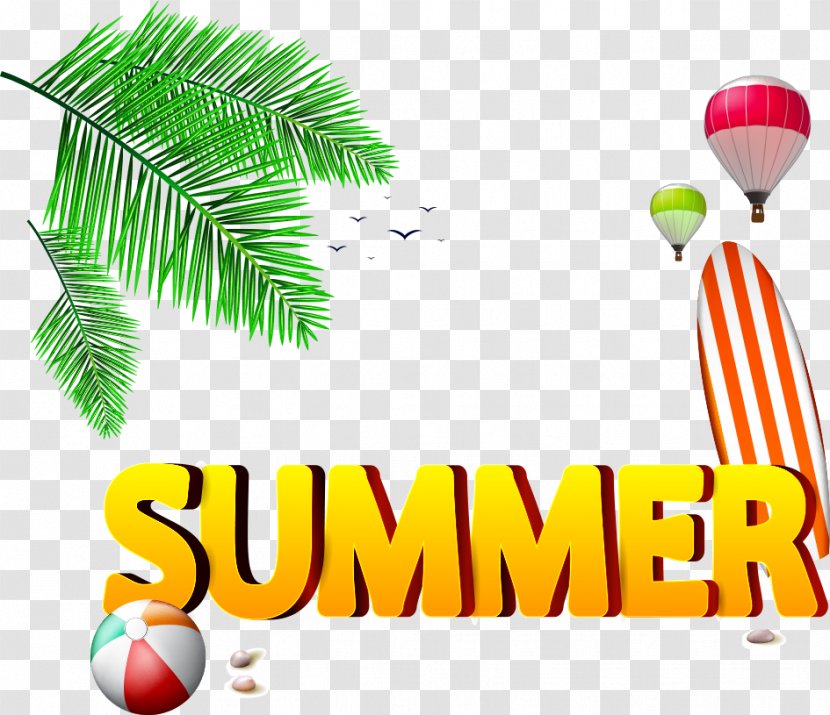 Beach Ball Summer - Fonts Transparent PNG