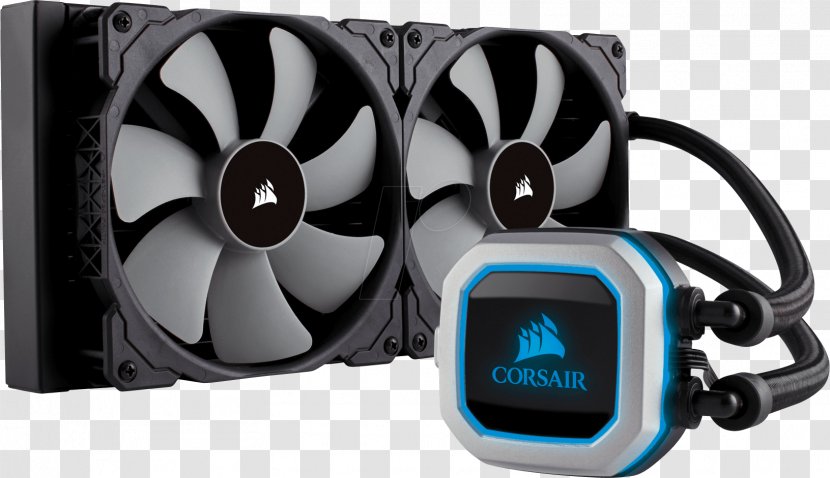 Corsair Hydro Series CPU Cooler Computer System Cooling Parts CORSAIR Pro Rgb Liquid Cpu Components Power Supply Unit - Fan Control - Water Curve Transparent PNG