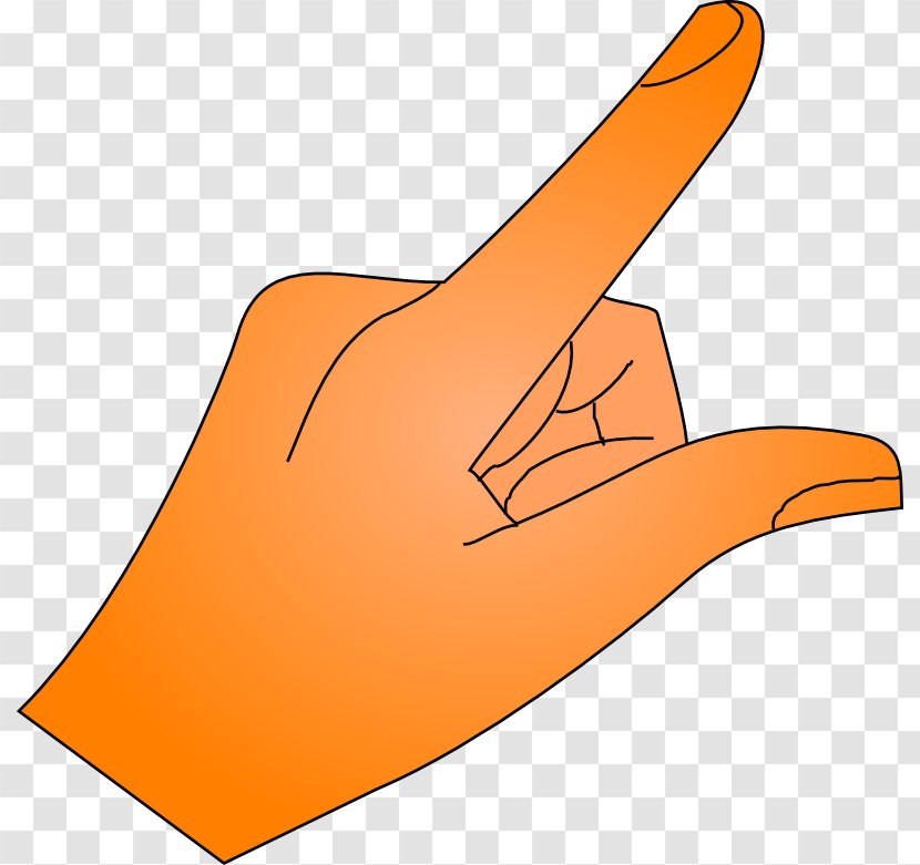 Index Finger Middle Clip Art - Hat - Hand Pointing Transparent PNG