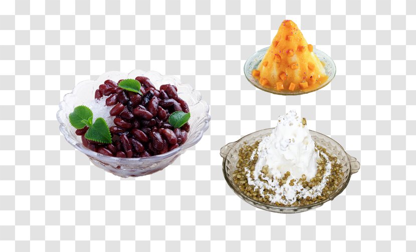 Ice Cream Cone Red Bean Baobing Vegetarian Cuisine - Recipe - Corn Transparent PNG