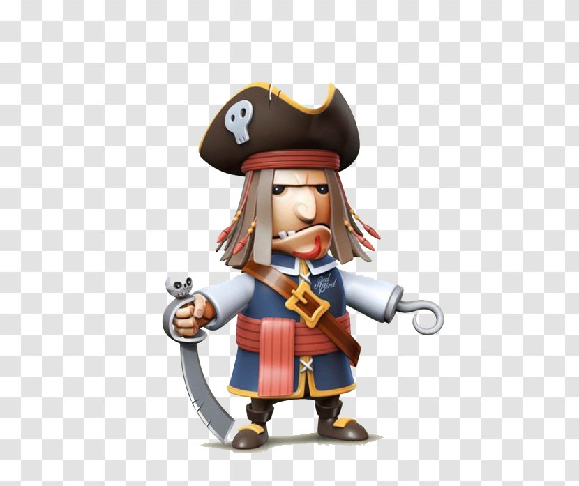 Cartoon Piracy Illustration - Toy - 3d Pirate Transparent PNG