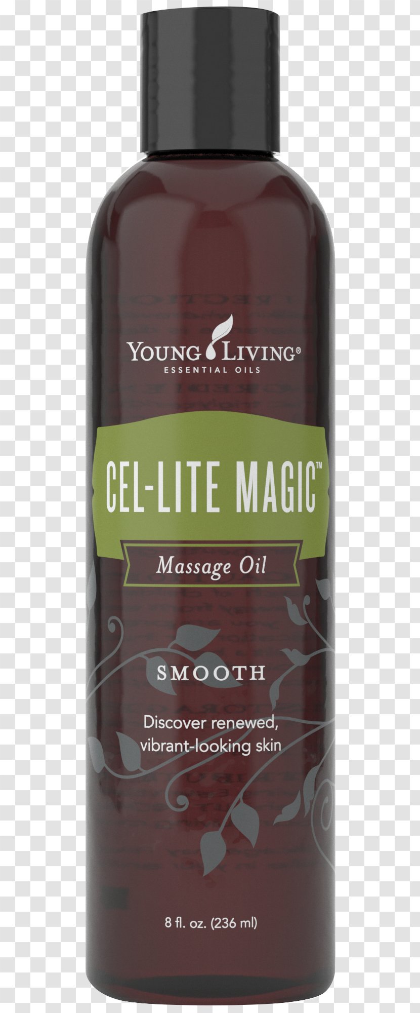 Cel-Lite Magic Massage Oil 8 OZ Bottle By Young Living Essential V-6 Enhanced Vegetable Complex Oz (236 Ml) - Hair Care - Seedlings Transparent PNG