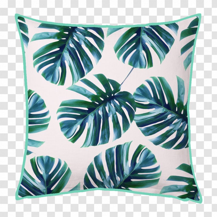 Throw Pillows Cushion Bedding Swiss Cheese Plant - Pillow Transparent PNG