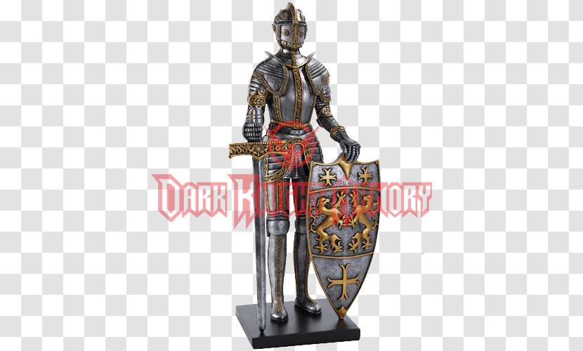 Late Middle Ages Plate Armour Knight - Cavalry - Lion Shield Transparent PNG
