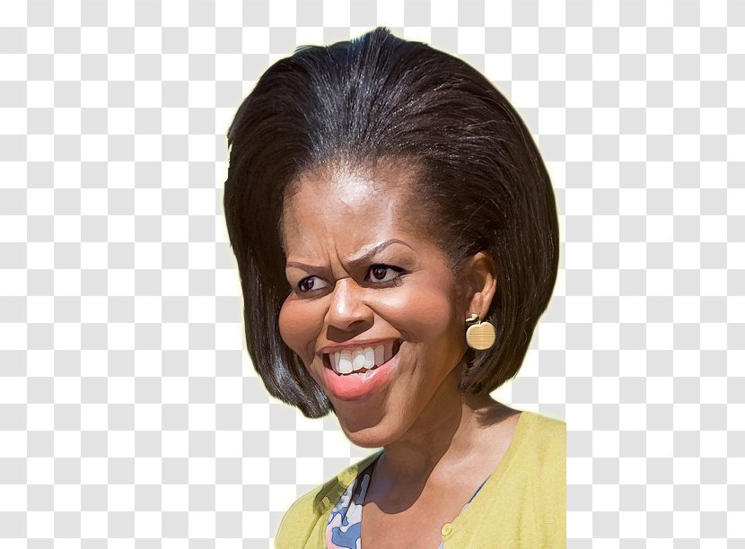 Michelle Obama First Lady Of The United States Clip Art - Face Transparent PNG