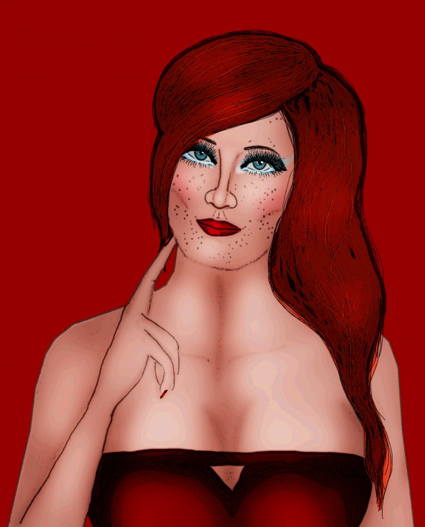 Human Hair Color Red Brown Black Long - Cartoon - Marilyn Monroe Transparent PNG