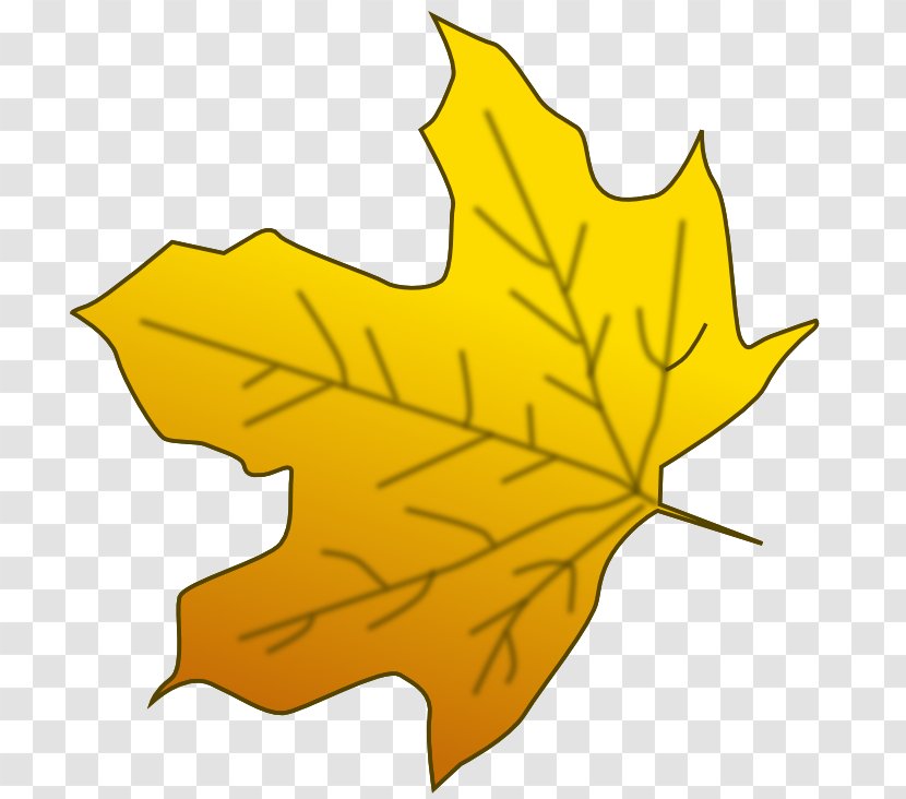 Sugar Maple Red Leaf Yellow Clip Art Transparent PNG