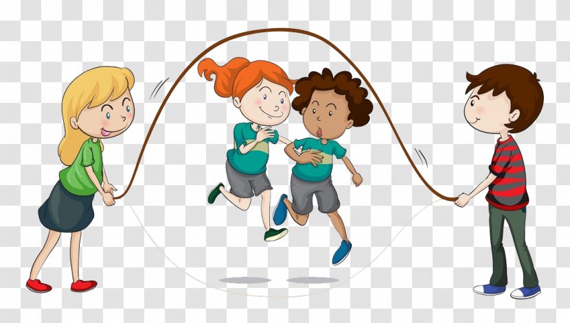 Skipping Rope Play Jumping Illustration - Friendship - Children Transparent PNG