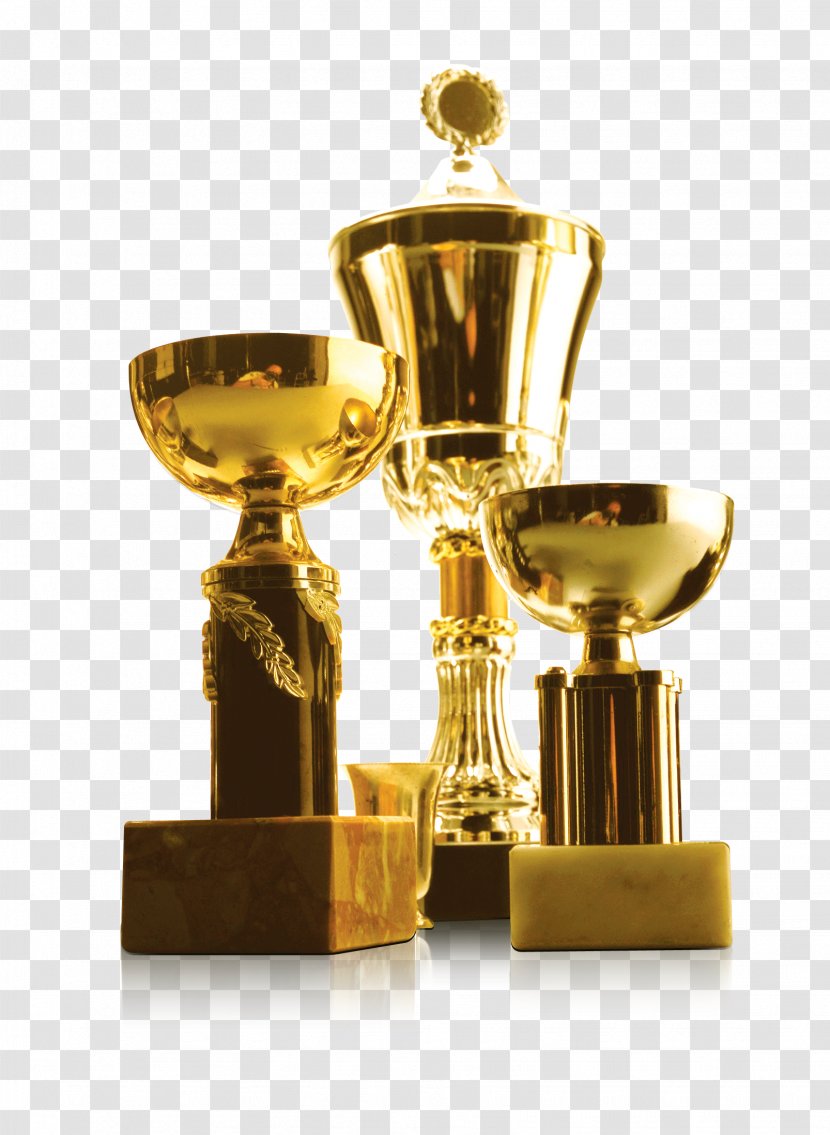 Trophy Banner - Quality - Three Gold Transparent PNG