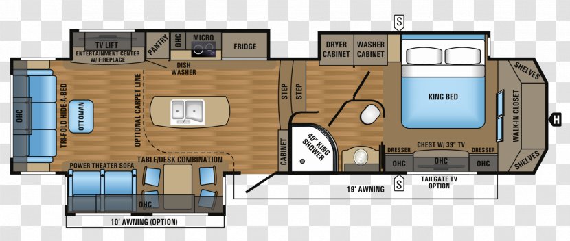 Jayco, Inc. Campervans Caravan Fifth Wheel Coupling Floor Plan - Jayco Inc - Truck Camper Transparent PNG