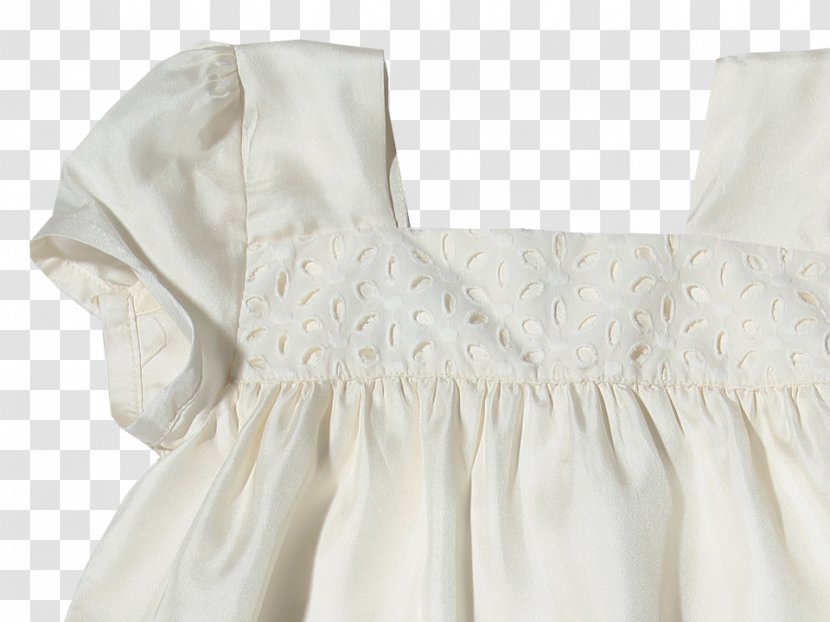 Dress Shoulder Sleeve Ruffle Silk - Beige Transparent PNG