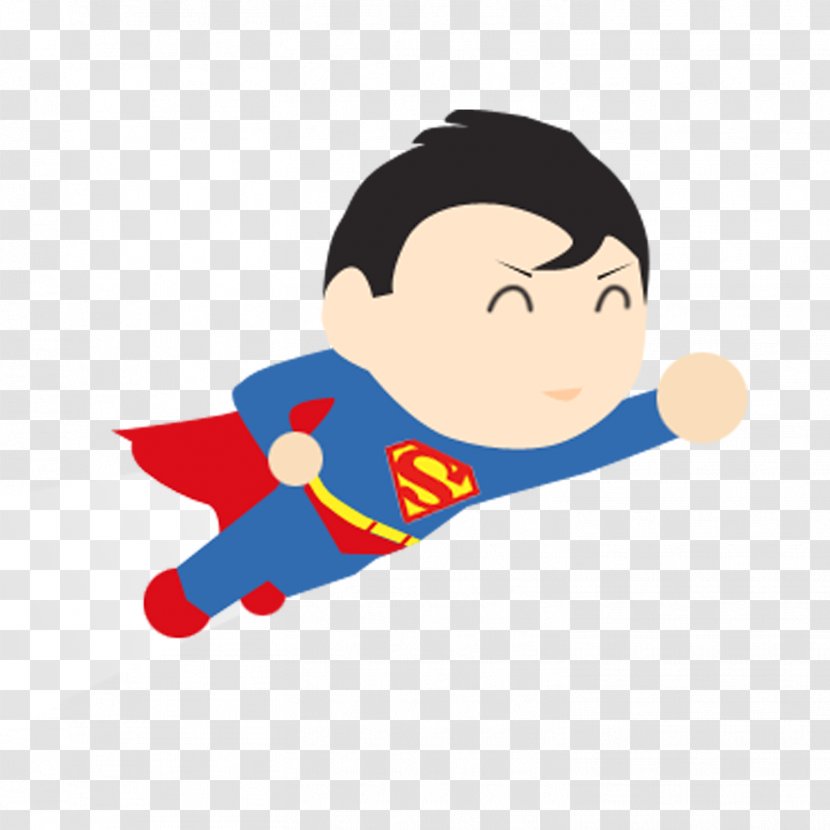 Download Flat Design - Fictional Character - Flying Superman Transparent PNG