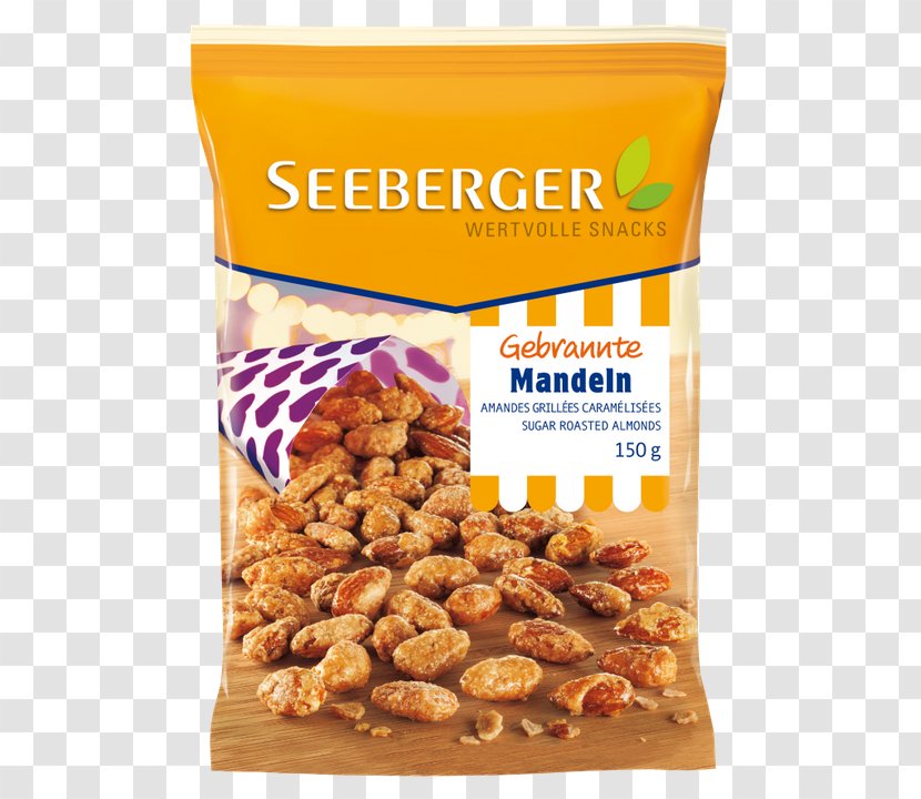 Seeberger GmbH Mandeln Honig & Salz Candied Almonds - Peanut - Burnt Hazelnut Kernels150gAlmond Transparent PNG