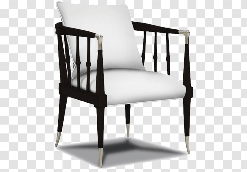 Hickory Chair Furniture Upholstery Living Room - Finesse Interiors - Black And White Decor Armchair Transparent PNG