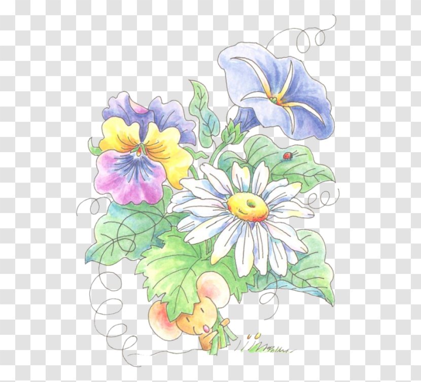 Floral Design Clip Art - Watercolor Paint - Souris Transparent PNG