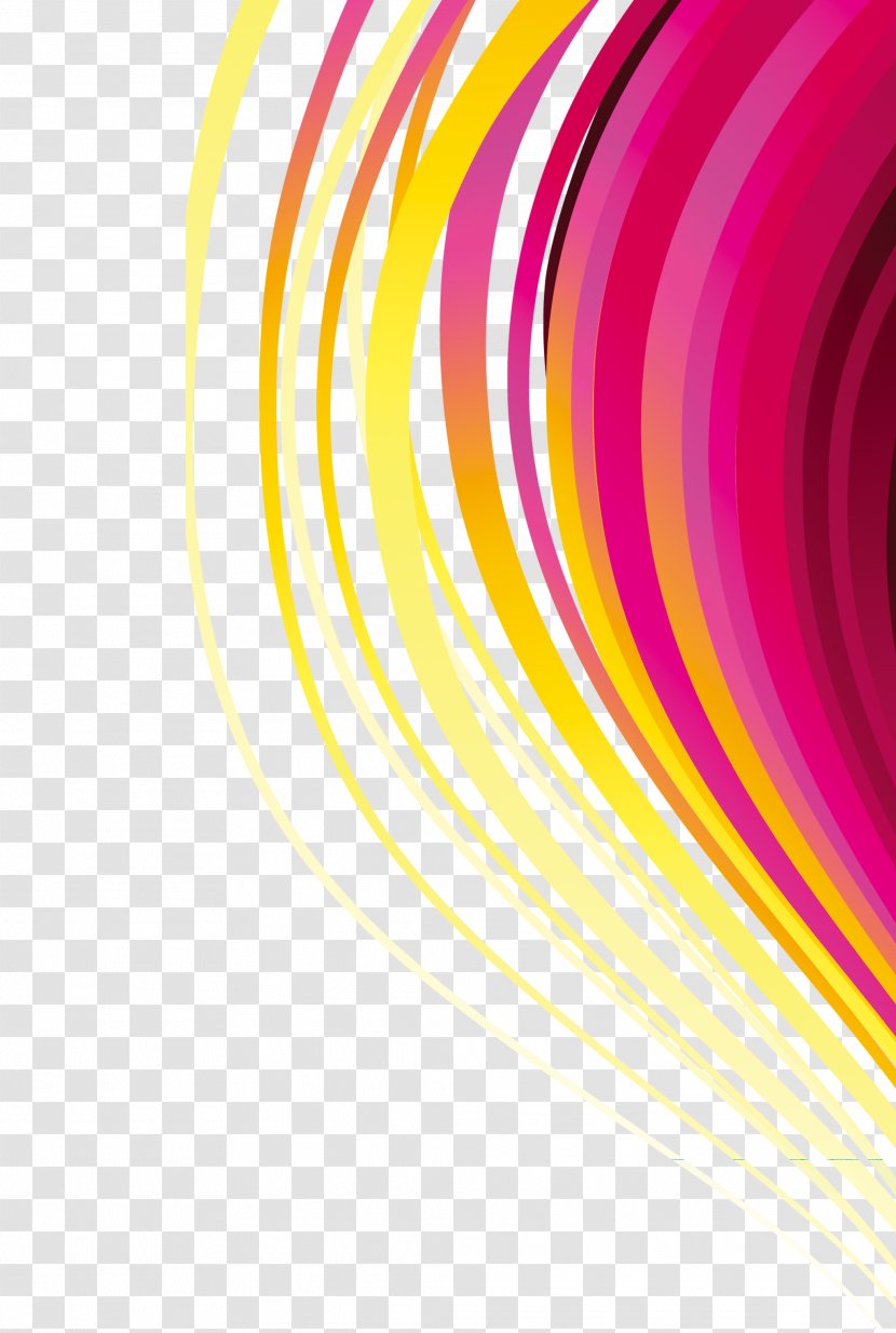Graphic Design Download Computer File - Pink - Colored Lines Transparent PNG