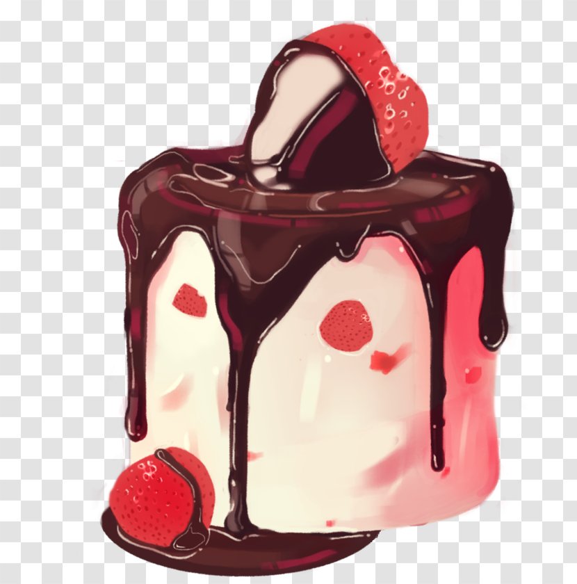 Red Velvet Cake Ice Cream Sundae Chocolate Frosting & Icing - Mousse Transparent PNG