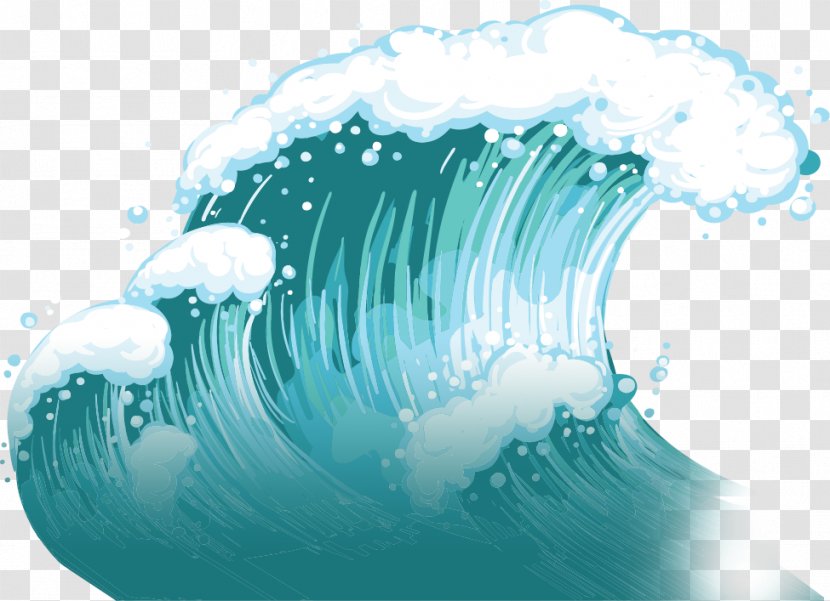Wind Wave Dispersion Clip Art - Ocean Current - Creative Water Waves Transparent PNG