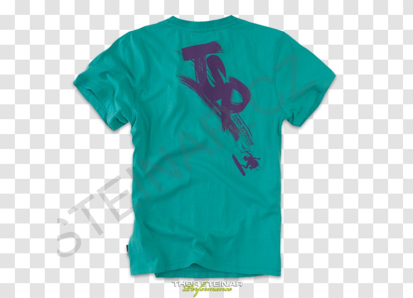 T-shirt Green Polo Shirt Sleeve - Aqua Transparent PNG