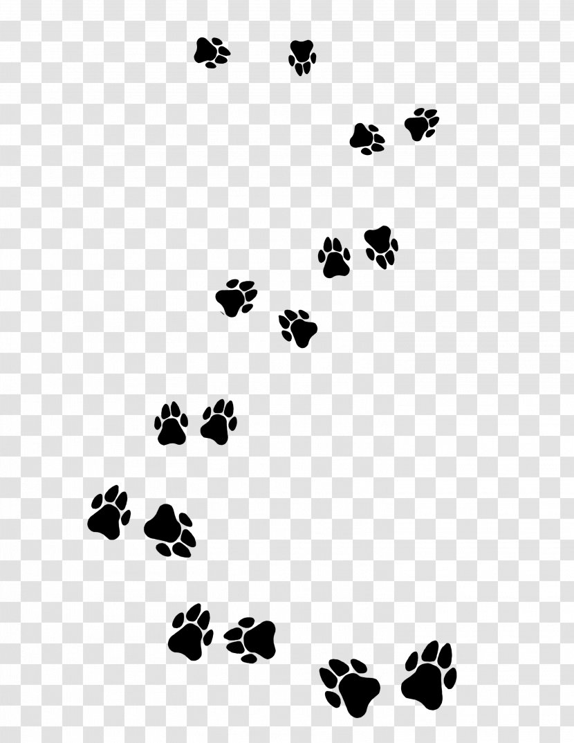 Central Asian Shepherd Dog Puppy Cat Paw - Games - Beautiful Black Footprints Transparent PNG