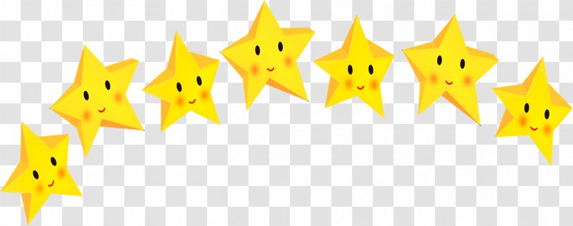 Yellow Star Clip Art - Cartoon - Smiley Face Little Transparent PNG