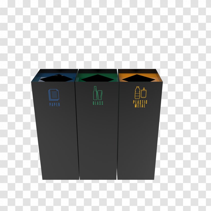 Recycling Bin - Rubbish Bins Waste Paper Baskets - Design Transparent PNG
