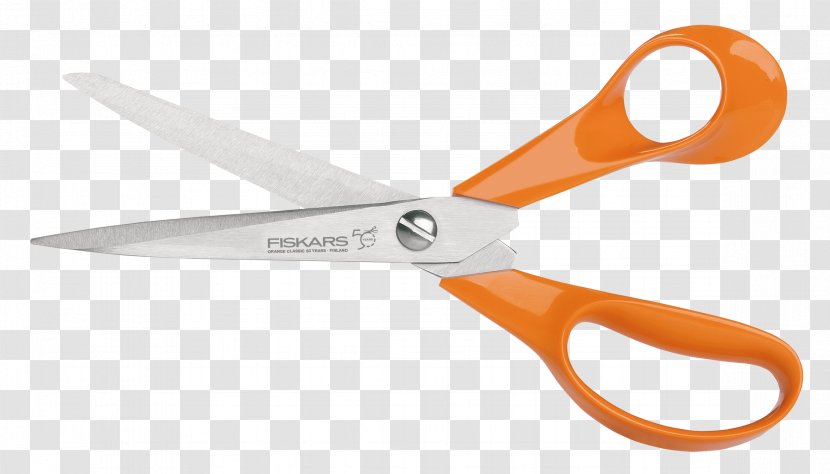 Fiskars Oyj Scissors Fiskars, Finland 1,000,000,000 Handle - Orange Transparent PNG