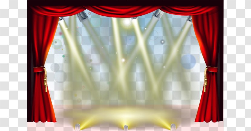Theater Drapes And Stage Curtains Lighting - Theatre Transparent PNG