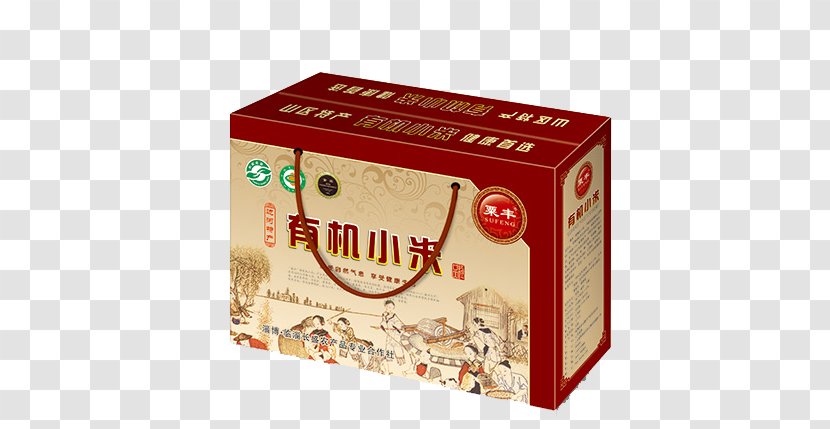 Paper Packaging And Labeling Box Foxtail Millet - Organic Transparent PNG