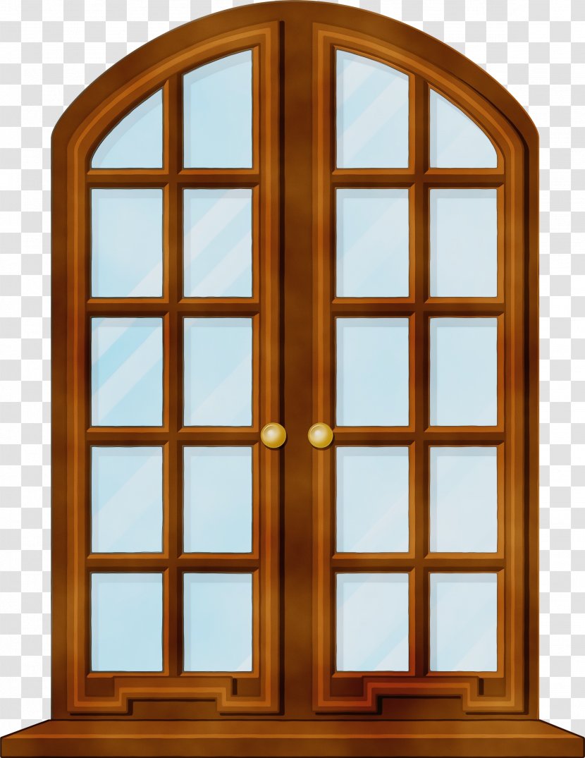 Arch Architecture Window Wood Door - Stain - Home Glass Transparent PNG
